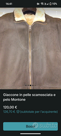 montone scamosciato interno pelo chiaro
