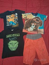 Set abbigliamento estivo bimbo 4 anni