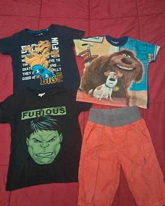 Set abbigliamento estivo bimbo 4 anni