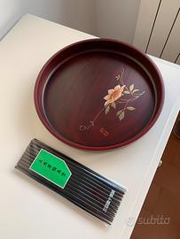 Vassoio in legno di ciliegio