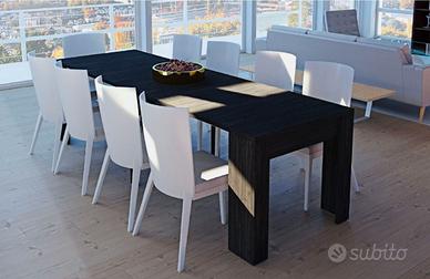 Tavolo consolle allungabile fino a 2.40 m wenge