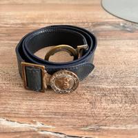 Cintura pelle blu trussardi