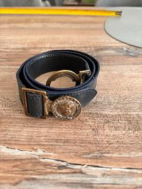 Cintura pelle blu trussardi