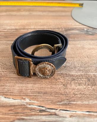 Cintura pelle blu trussardi