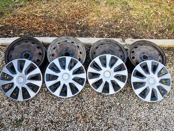 cerchi in ferro 15 pollici 