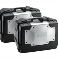 coppia valigie laterali Kappa 46 litri - alluminio