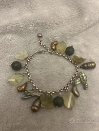Bracciale argento con ciondoli