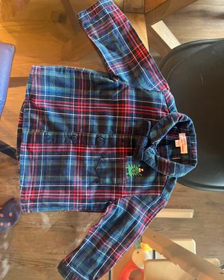 Camicia neonati a quadri Du Pareil  6 mesi