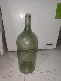 Bottiglione antico in vetro soffiato