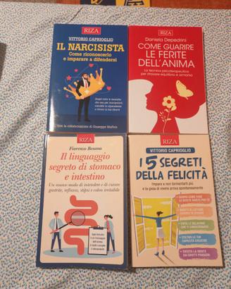 Lotto 4 Libri RIZA - Psicologia, Benessere e Felic
