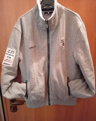splendido giubbotto marina militare 2xl grigio 