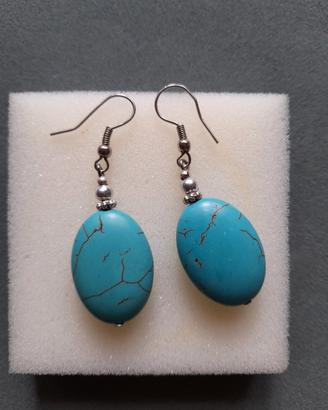 Orecchini Argento con turchese 