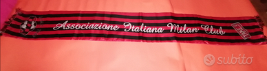 Sciarpa in raso rossonera Milan Calcio AIMC