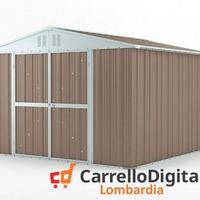 Box struttura lamiera Acciaio 327x307 tortora