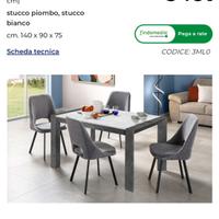 Tavolo come da annuncio + 2 seggiole