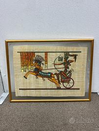 Quadro pergamena egiziana doppio vetro