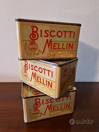 Scatole di metallo vintage