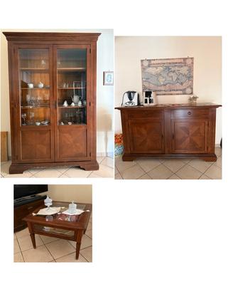 Madia, credenza e tavolo salotto