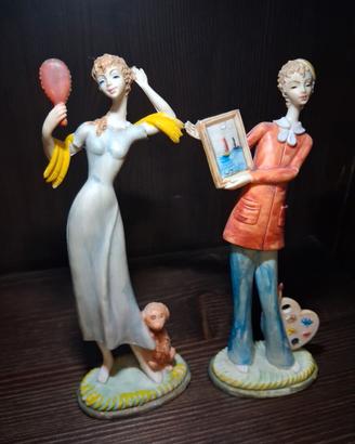  Statuine Vintage Anni '70 Stile Peynet