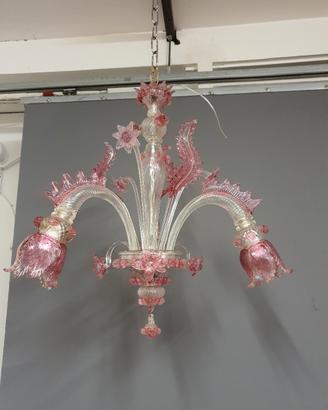 lampadario in vetro di murano 