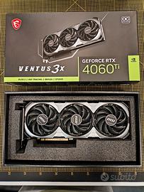 Scheda Video MSI RTX 4060 Ti VENTUS 3X 8G OC