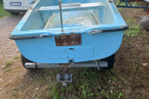 Barca a motore compresa di carrello