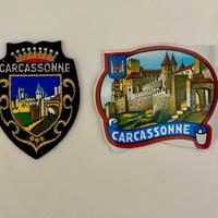 Patch e sticker Carcassone nuovi vintage