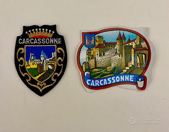 Patch e sticker Carcassone nuovi vintage