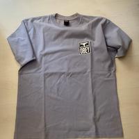T shirt Obey celeste chiaro XL con stampa nera