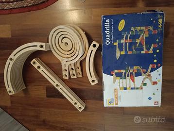 Pista biglie in legno Quadrilla