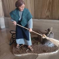 Statua in movimento presepe 24/30 cm scacciatopo