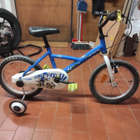 Bici bambino Decathlon 16" Polizia con ruotine