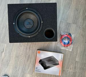 impianto HI-FI subwoofer auto JBL completo