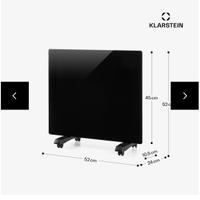 KLARSTEIN Termoconvettore Nero con telecomando