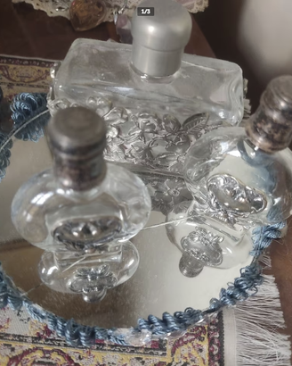 set bottigliette boccette profumi vetro di Murano