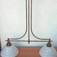 Lampadario bilanciere in ottone