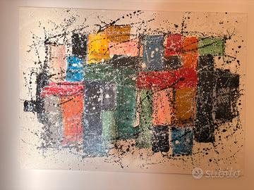Dipinto astratto in acrilico