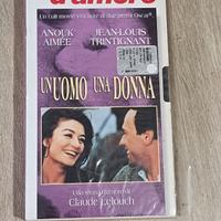 VHS film UN UOMO UNA DONNA Anouk Aimee Claude Lelo