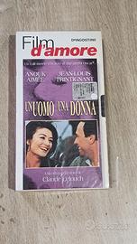 VHS film UN UOMO UNA DONNA Anouk Aimee Claude Lelo