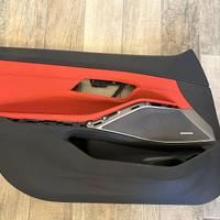 PANNELLO PORTA BMW SERIE 3 G21 IN PELLE ROSSA