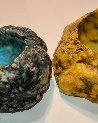 Alabastro e Turchese coppia di pietre