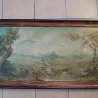 immenso olio su tela firmato Hinnier del 1906
