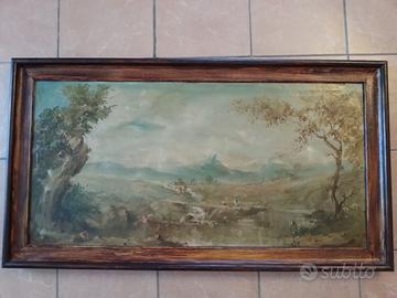 immenso olio su tela firmato Hinnier del 1906