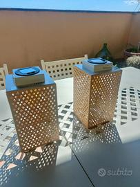 2 lanterne "Livarno" a ricarica solare 