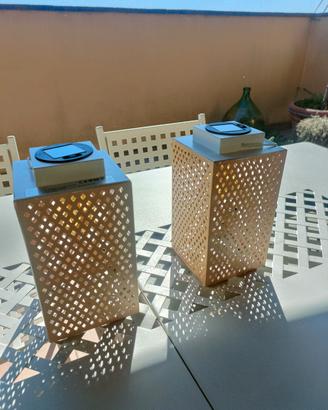 2 lanterne "Livarno" a ricarica solare 