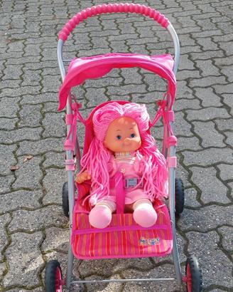 Passeggino per bambole con bambola inclusa
