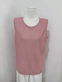 Top senza maniche rosa