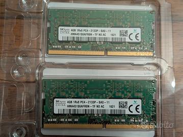 RAM DDR4 - SODIMM - 2 x 4 Gb
