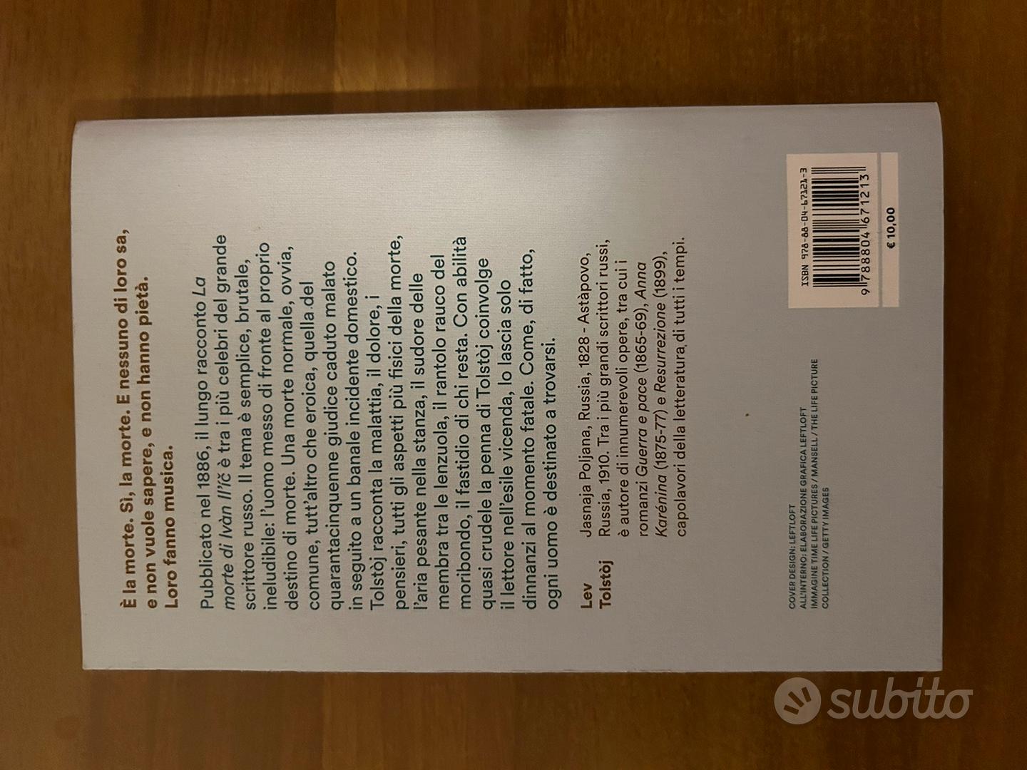 Lev Tolstoj - La morte di Ivan Ilic e altri raccon - Libri e Riviste In  vendita a Venezia