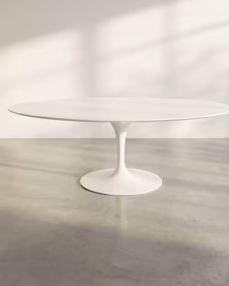 Tavolo ovale Tulip, piano laminato Knoll